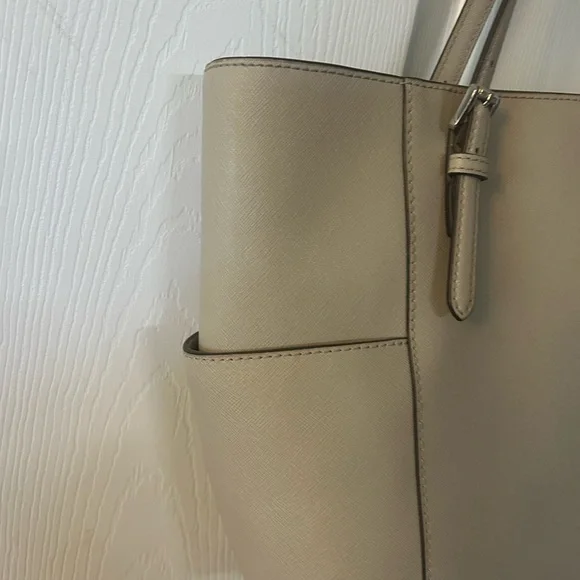 Michael Kors Gray Saffiano Leather Tote - Picture 6 of 9